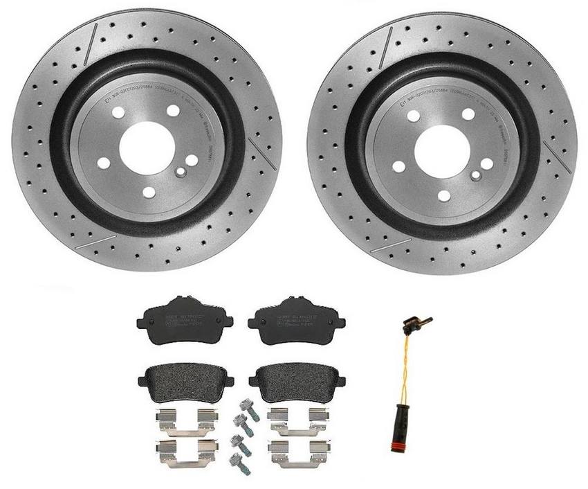 Brembo Brakes Kit - Pads and Rotors Rear (330mm) (Low-Met)